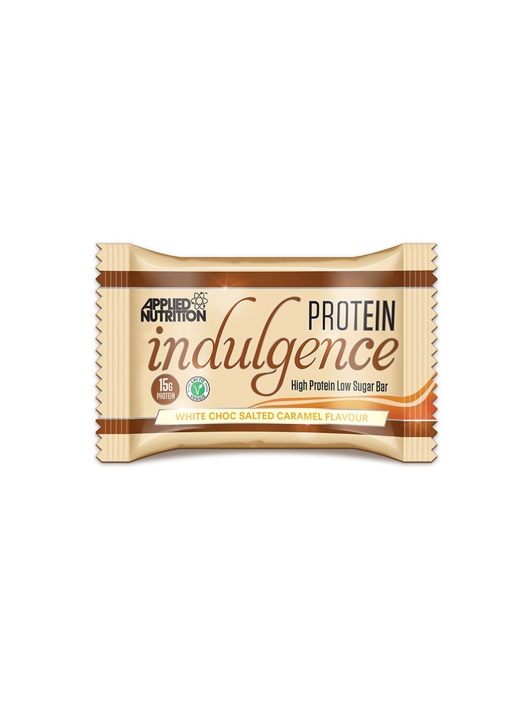 PROTEIN INDULGENCE BAR 50G WHITE CHOC SALTED
CARAMEL 