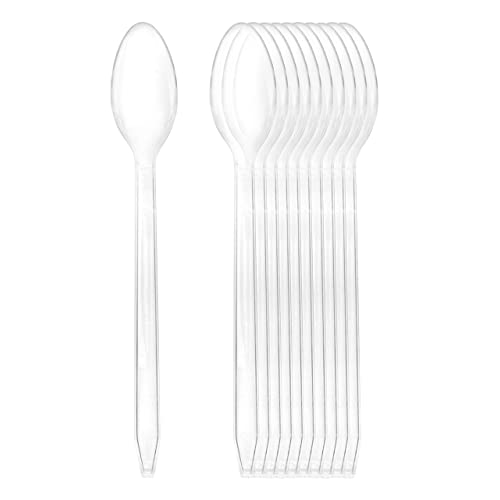 SPOON PLASTIC BIG CLEAR 2000PC