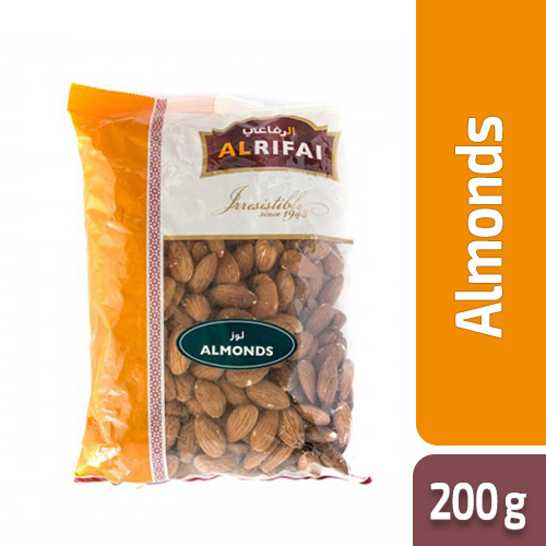 AL RIFAI RAW ALMONDS 200 GM