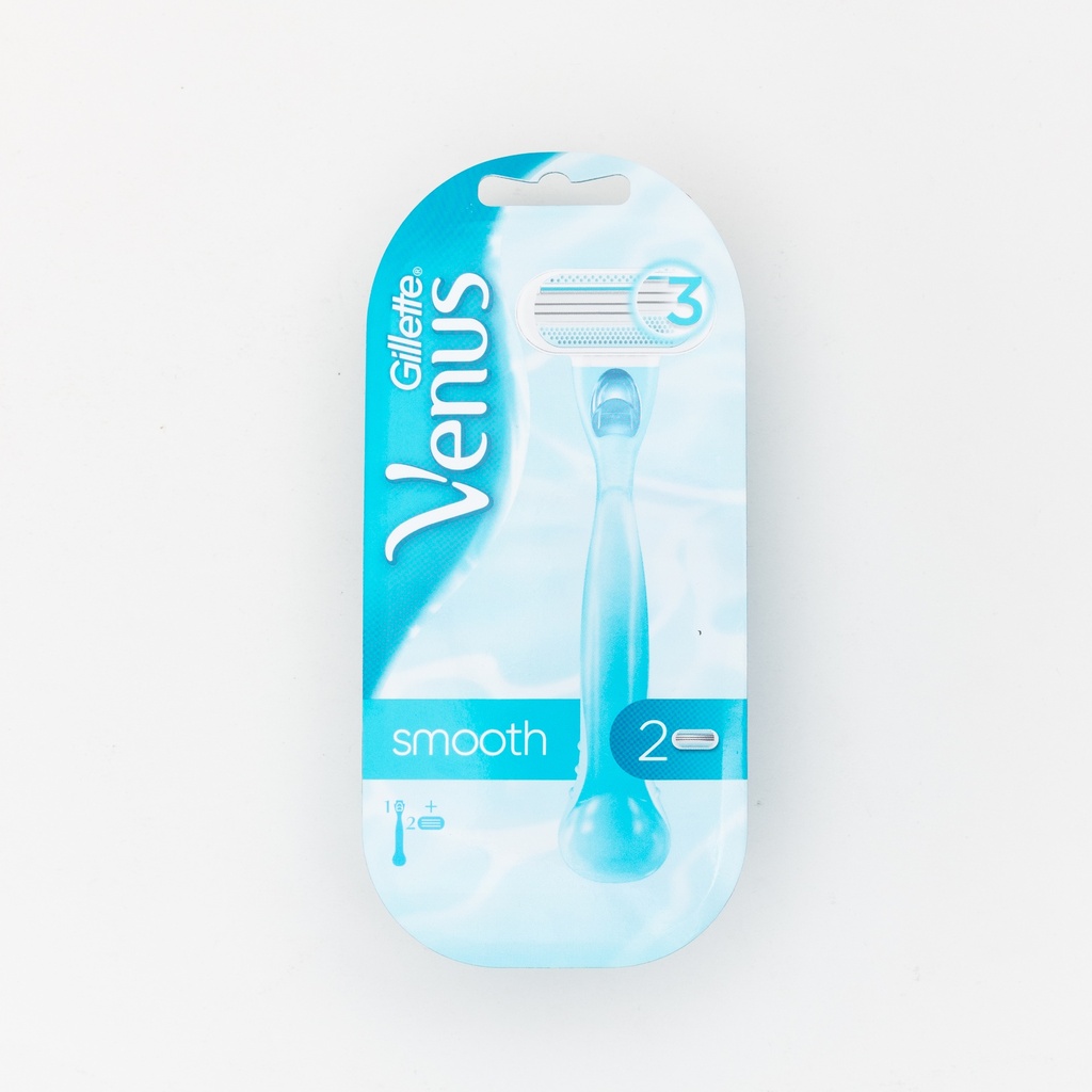 Gillette Venus Smooth 2In 1 Razr + 2 -Women