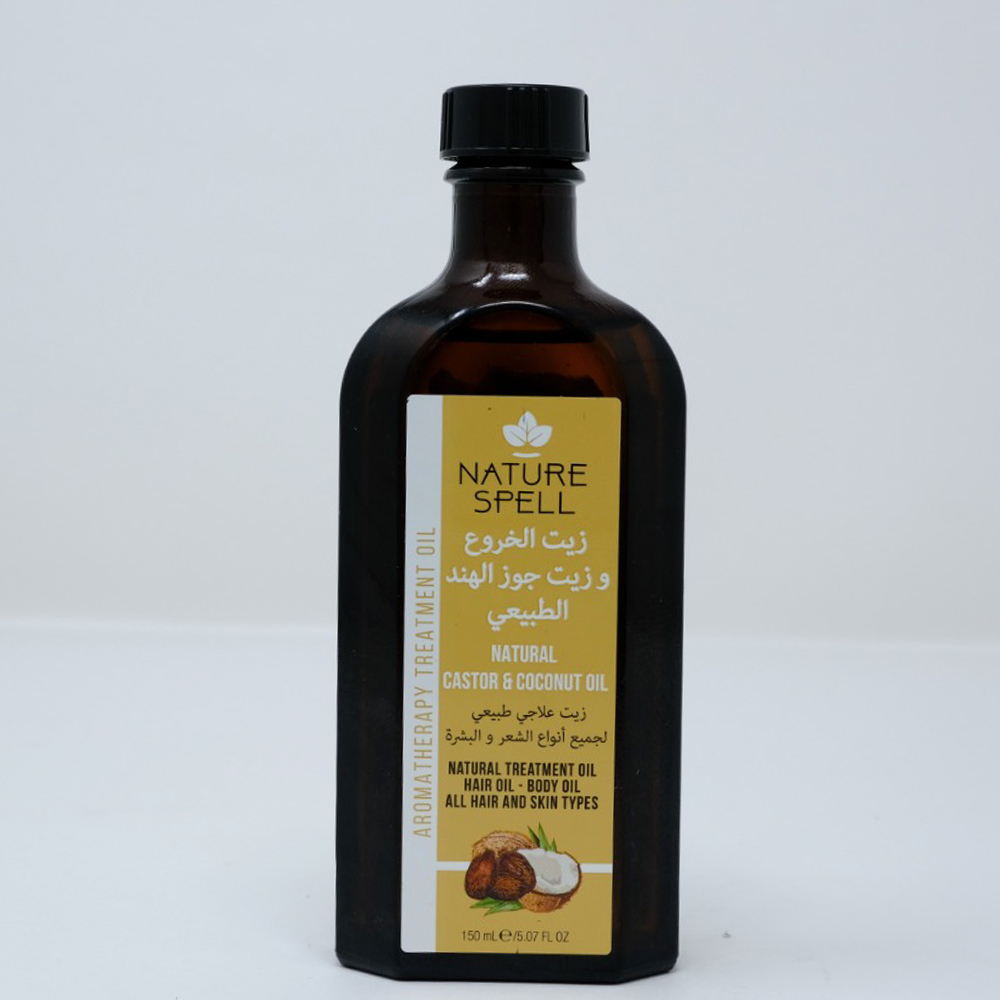 Nature Spell Castor&amp;Coconut 2 In 1 Treatr Oil 150Ml