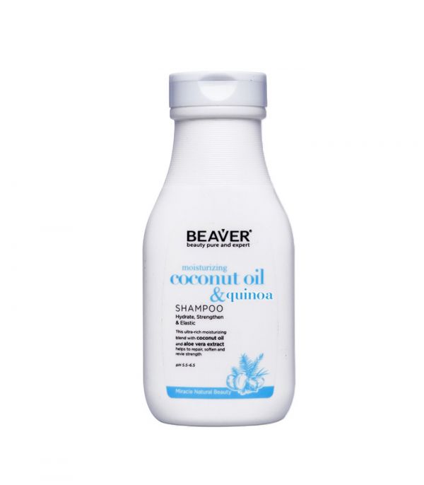 Beaver Moisturizing Coconut Oil &amp; Quinoa Shampoo Ph 4.5-5.5 - 60Ml