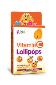 Multiball Kids Vitamin C Lollipops 7'S