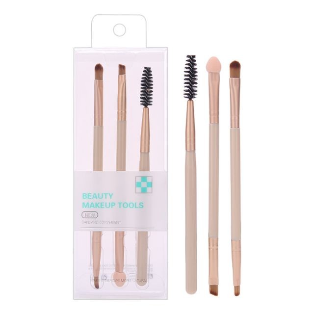 Makeup brush set for eyes - 3 Pcs