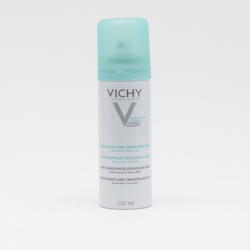 [10638] VICHY DEODRANT 48 HR ANTI TRANSPARENT  SPRAY 125ML GREEN