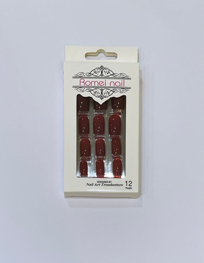 Romei False Nails (Shiny-Squoval)12 Pieces