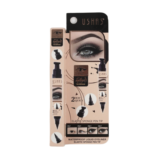 [121387] Ushas Waterproof 2 Way Quick Eye Liner