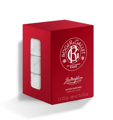 [125283] Roger &amp; Gallet Perfumed Soaps Jean Marie Farina Set 300g