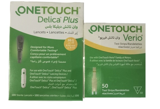 [127828] One Touch 1 Delica Plus 100Pcs + 2 Verio 50Pcs