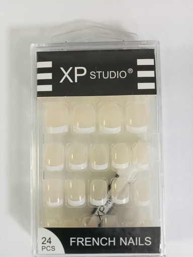 [128364] XP Studio French Fake Nails - Beige 24 pcs