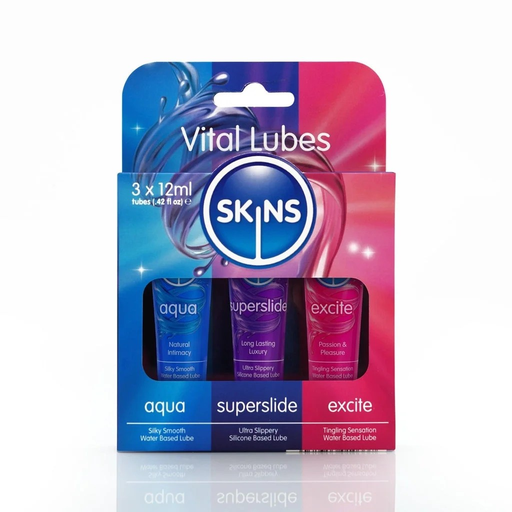 [128510] Skins Vital Lubricant (Aqua, Superslide, Excite) 3*12Ml