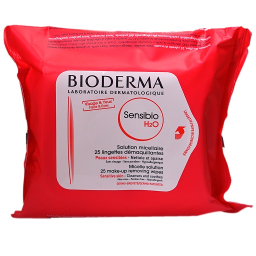 [2671] BIODERMA SENSIBIO H2O Makeup Remover Wipes 25'S