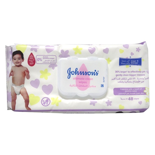 [3432] J&amp;J Johnson's Ultimate Cleansing Wipes 48'S