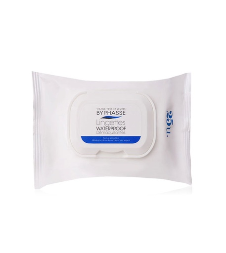 [38038] Byphasse Waterproof Makeup Remover Wipes Sensitive Skin25U