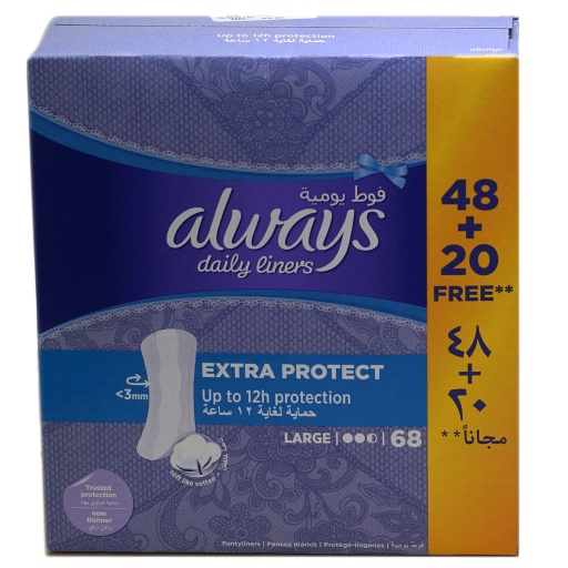 [40465] Always Pantyliner Extr Prot 4X40+20