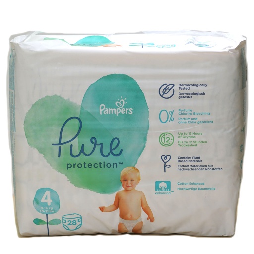 [40466] Pampers 4 Pure Protection 28'S