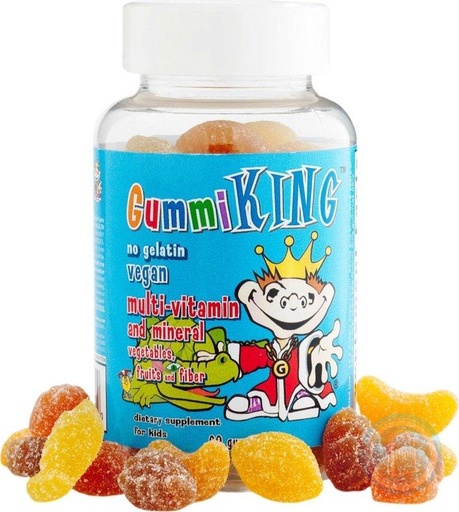 [40521] Gummi King Mult&amp;Veg Fruits Fib 60'S