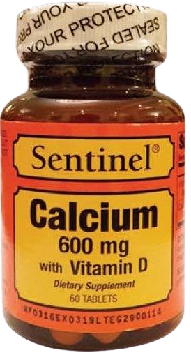 [42329] Sentinel Cal.600Mg + Vita D Tab 60