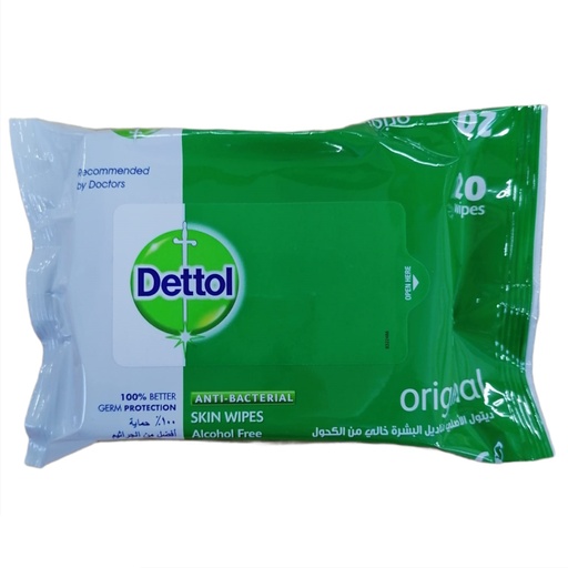 [42602] Dettol A/Bact.Wipes 20'S [ 5900 ]