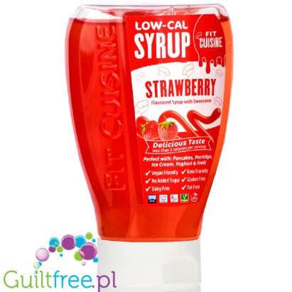 [66411] Fit Cuisine Syrup Strawberry 450Ml