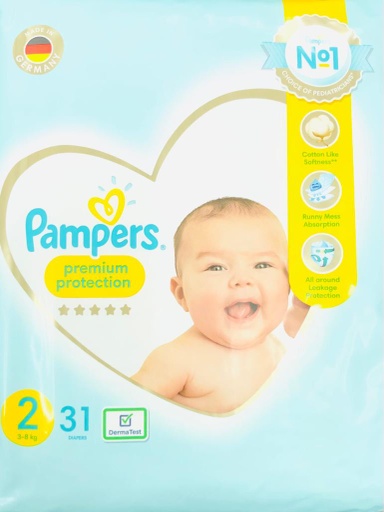 [8584] Pampers 2 Premium Care 3-8Kg 31'S-