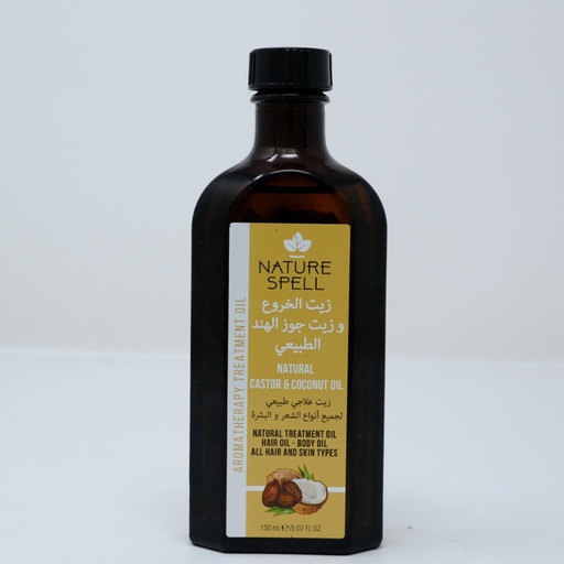 [8855] Nature Spell Castor&amp;Coconut 2 In 1 Treatr Oil 150Ml