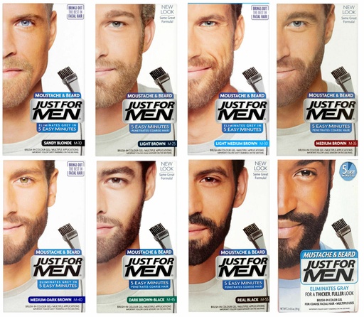 Just 4 Men Gel Moustache &amp; Beard