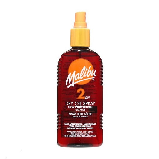 [98062] Malibu Dry Oil Tanning Spray Spf2 200Ml